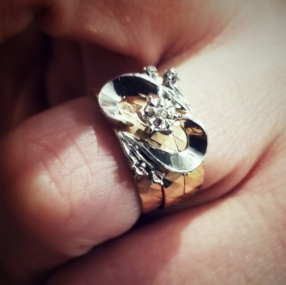 Custom 14K Handmade Vintage 💍 Diamond Ring 😯 - Picture 10 of 12